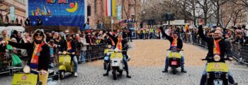 Zugleitung beim Mainzer Rosenmontagszug